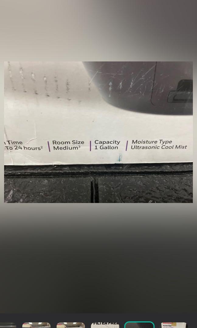 Honeywell Filterfree Room Humidifier (Category: Air Purifiers & Dehumidifiers) located in Pasay City. Submitted by meostore (Listing ID 1144683591, Image 3). Description: 😃😁 PLEASE READ CAREFULLY 🛒 ✅ Good Condition ✅ 110V AND NEEDS STEP DOWN TRANSFORMER (SEE PICTURE FOR WATTAGE) ✅ US QUALITY AND BRAND ✅ WITH BOX ✅ NO ISSUE UNLESS STATED IN THE POST ‼️ PM FOR MORE DETAILS ‼️.