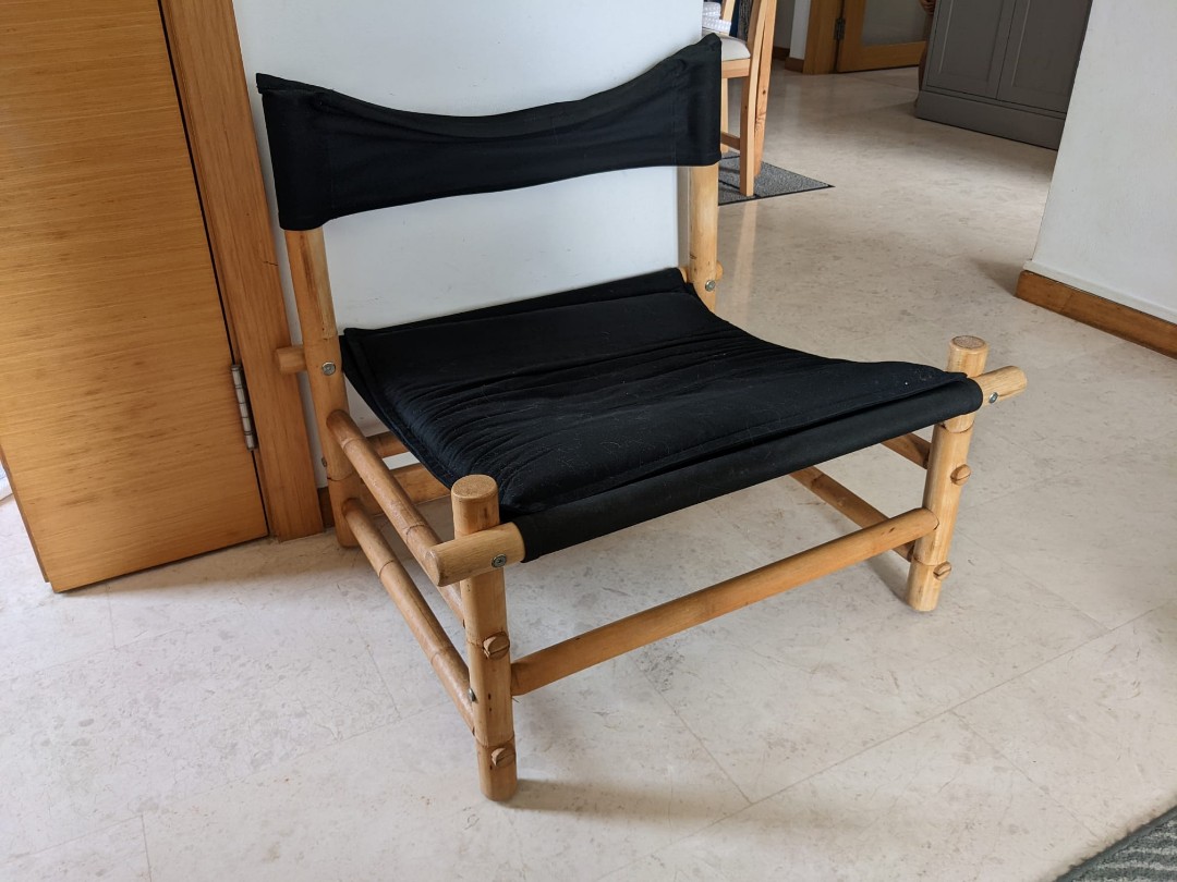 IKEA Bamboo Deep Chair, Furniture & Home Living, Furniture, Chairs on Carousell