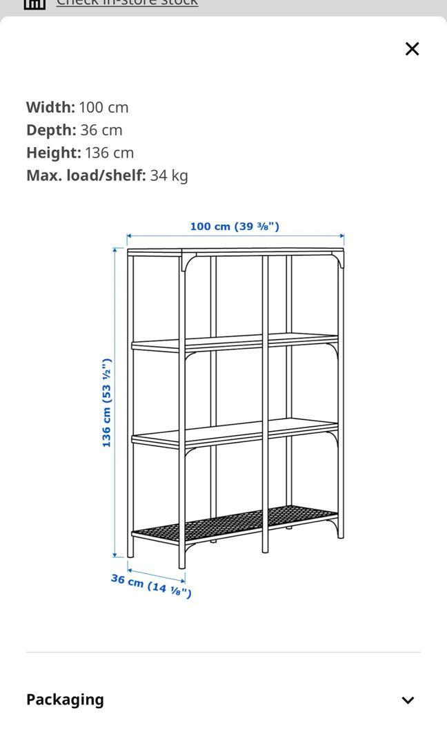 Ikea Fjallbo Shelf, Furniture & Home Living, Furniture, Shelves