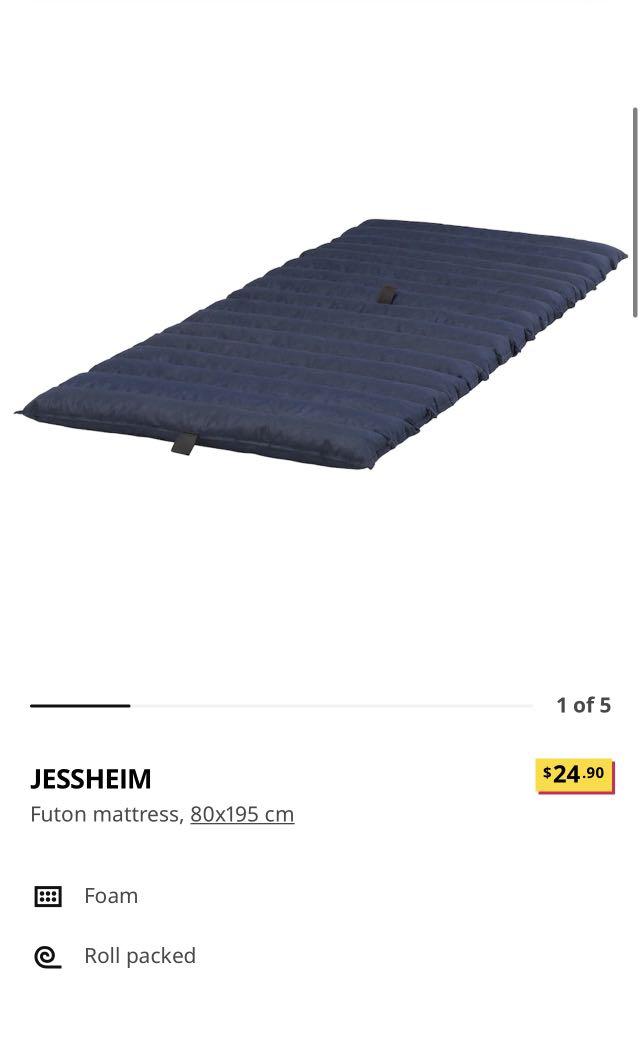 IKEA JESSHEIM Futon mattress 80x195 cm, Furniture & Home Living