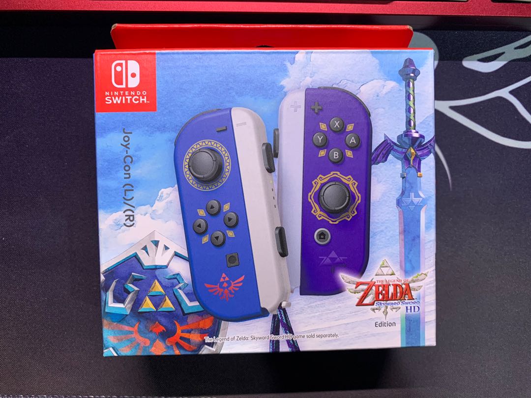 Joy Con Controllers The Legend Of Zelda Skyward Sword Hd Edition Video Gaming Gaming Accessories Controllers On Carousell