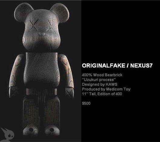 🌈Kaws Nexus VII 7 Bearbrick 400% be@rbrick Wood Originalfake 