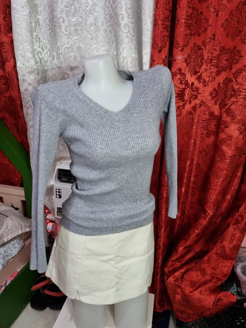 Knitted Tops, Women's Fashion, Tops, Longsleeves on Carousell