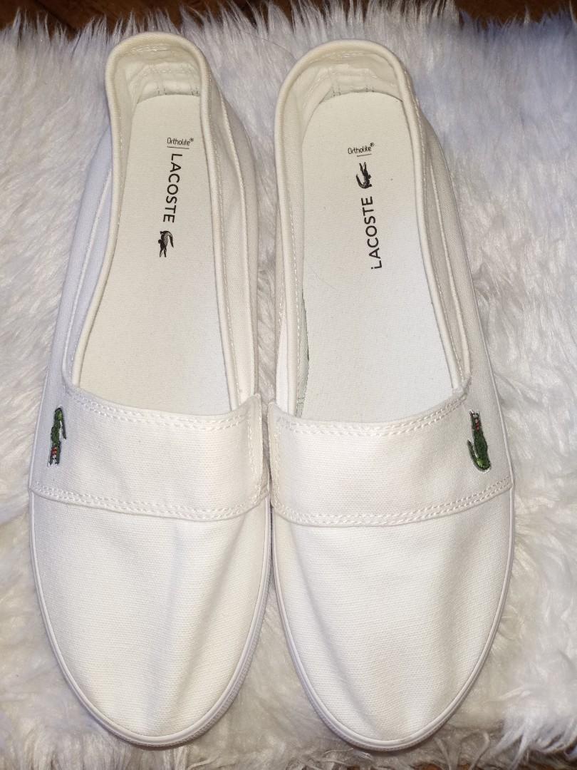 Lacoste women's marice canvas slip on new arrivals