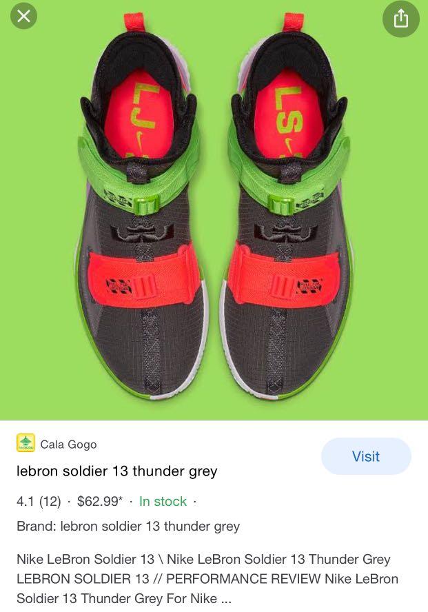 Lebron soldier 12 on sale neon