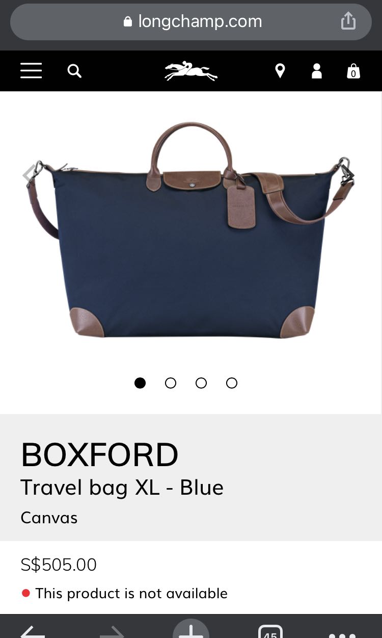 Longchamp Boxford Extra-large Travel Bag In Blue