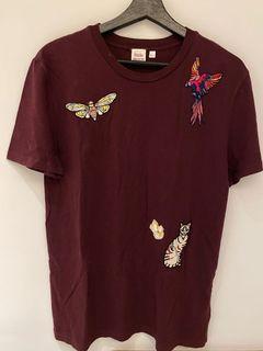 Little Moon 酒紅色 T-Shirt 全新