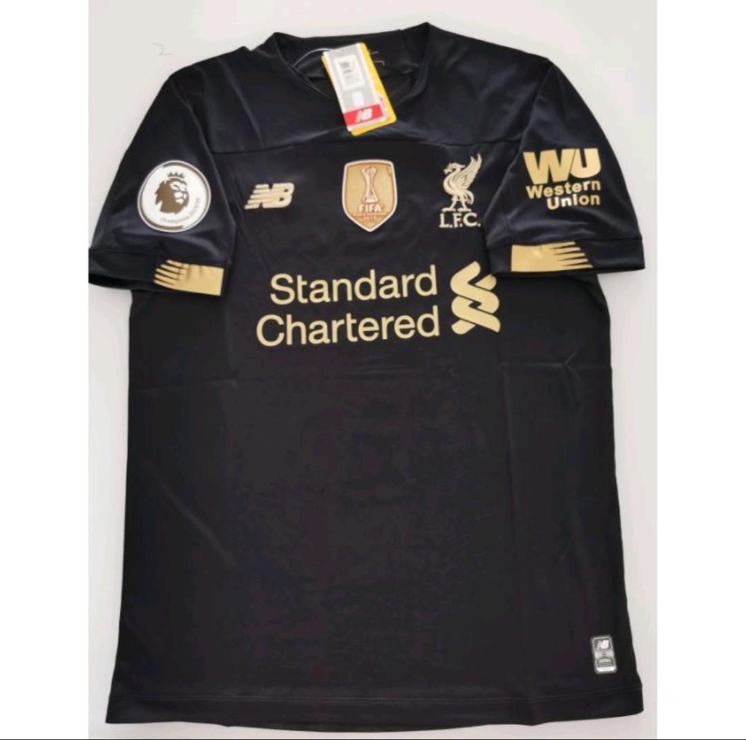 Liverpool Champions 19 20 Jersey Premier League Champion Black