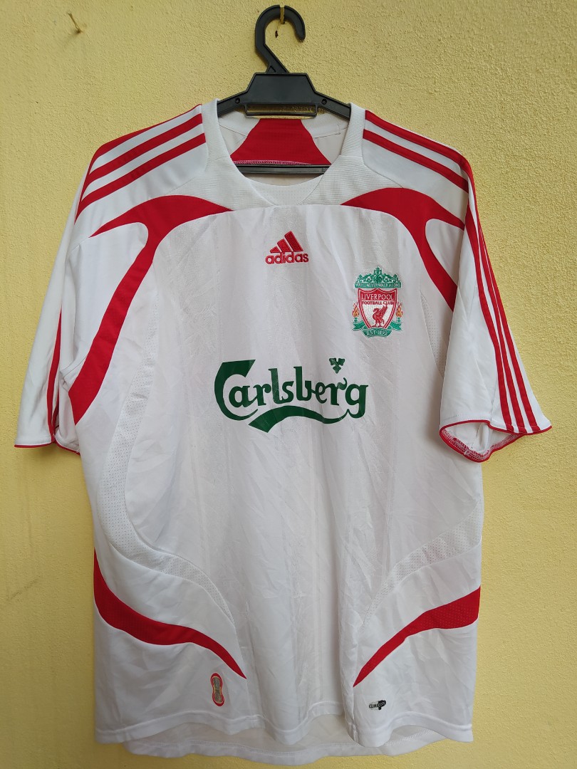 liverpool white adidas kit