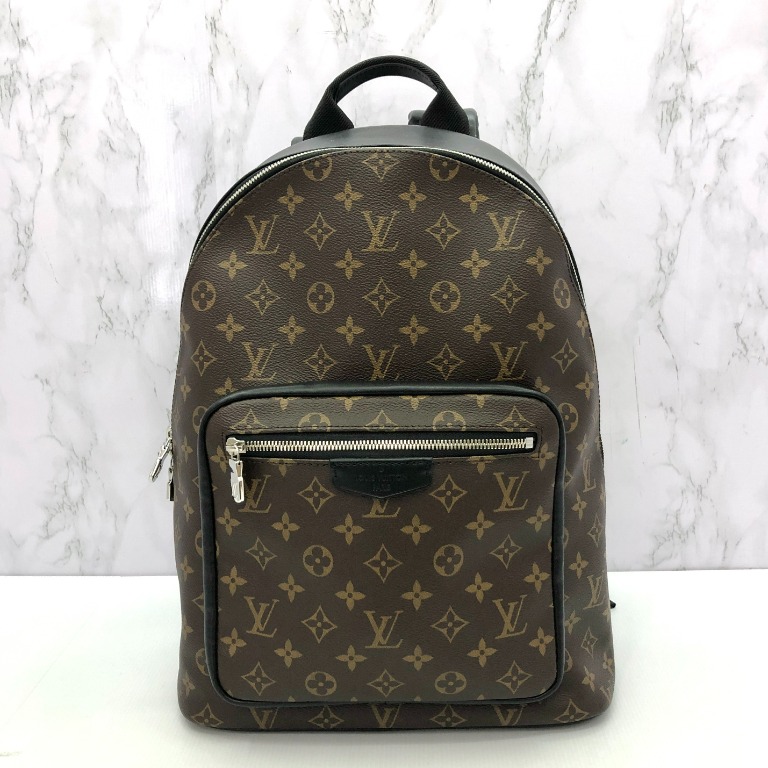 LOUIS VUITTON Zack Monogram Macassar Canvas Backpack Bag-US