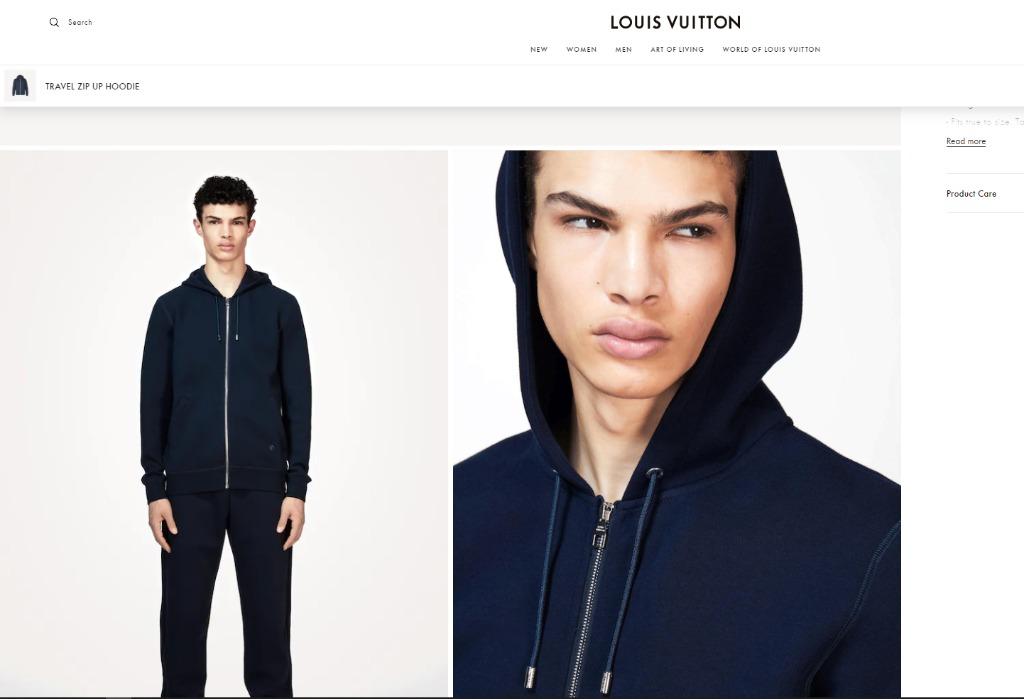 Louis Vuitton Travel Zip Up Hoodie, Luxury, Apparel on Carousell