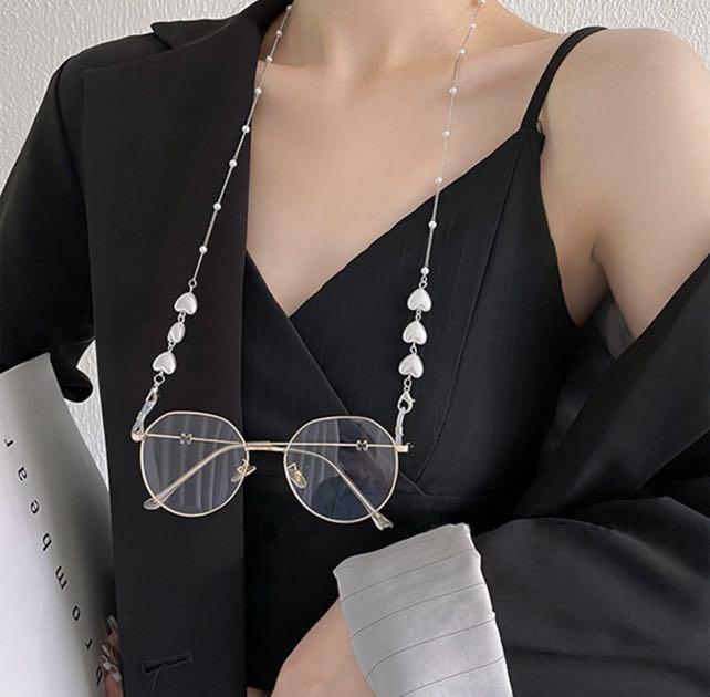 Glasses pearl chain on sale