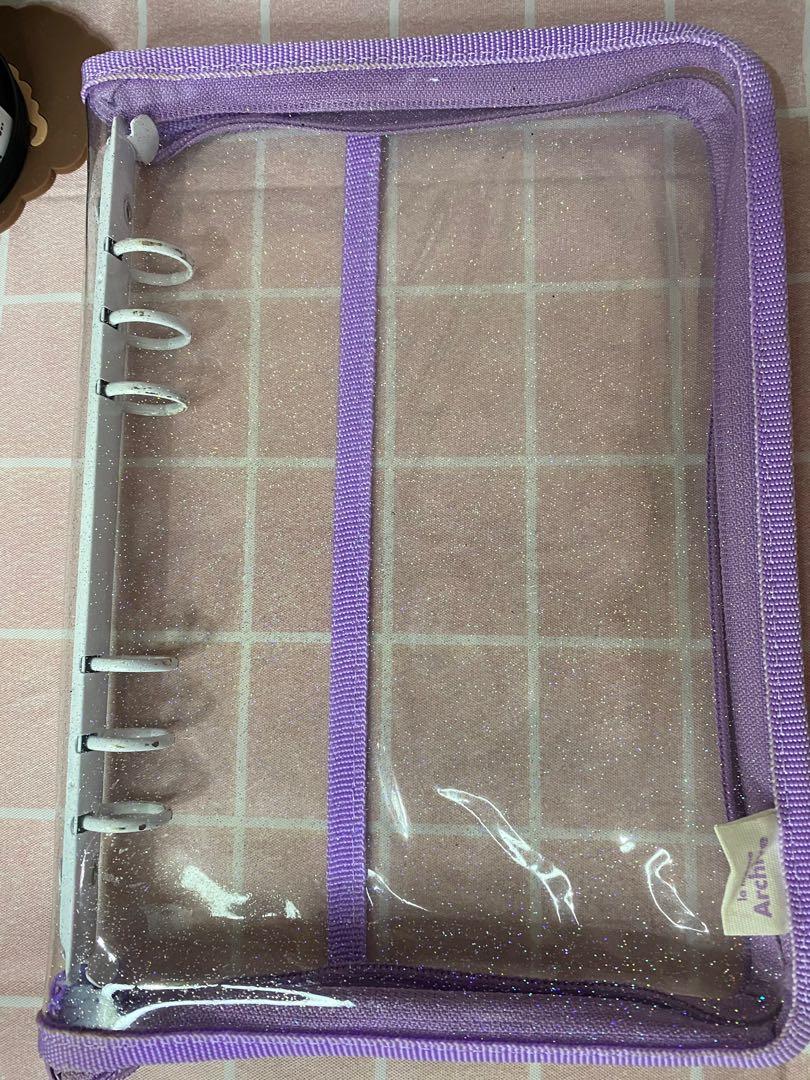 lucalab a5 zipper binder purple, Hobbies & Toys, Stationary & Craft