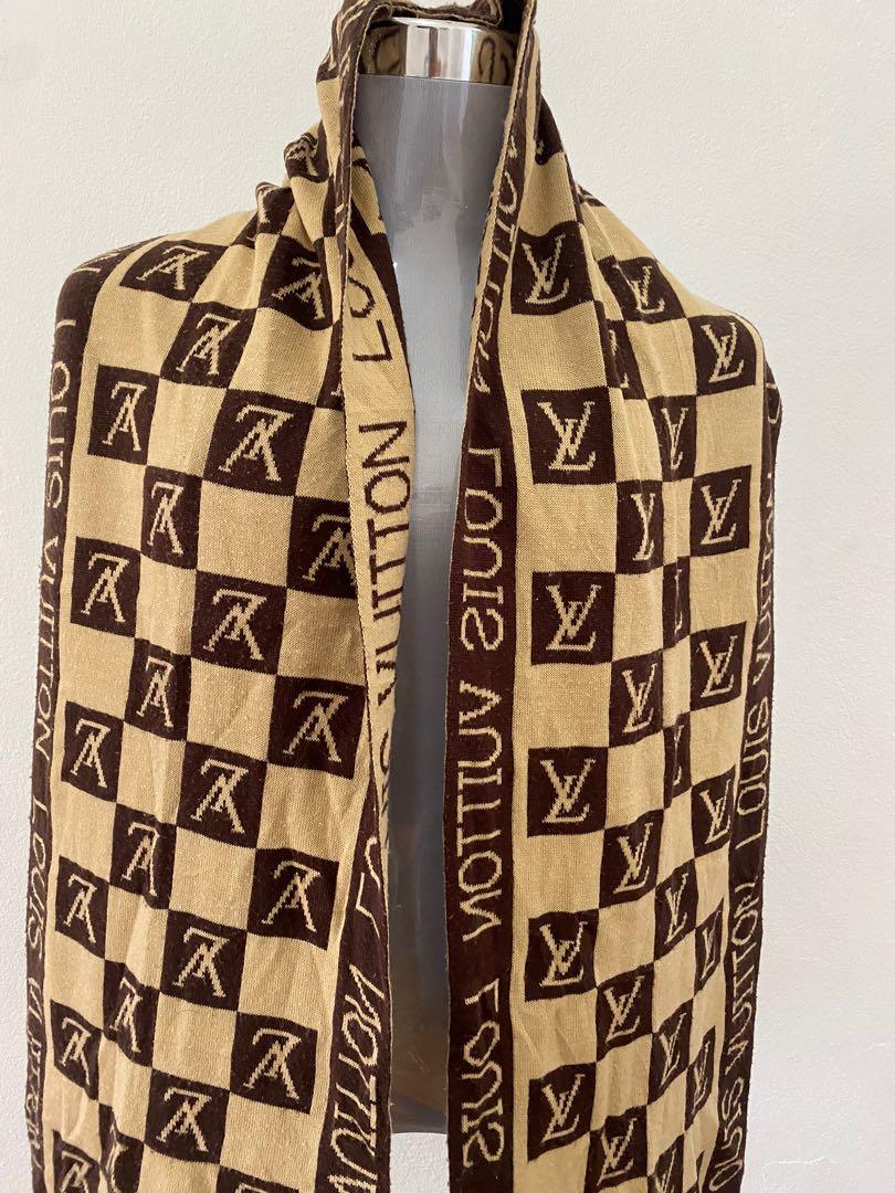 Louis vuitton knitted scarf hot sale