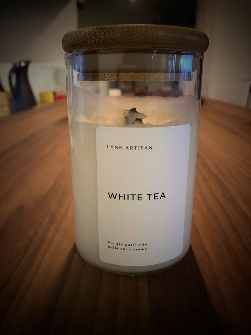 Lynk Artisan White Tea scented candles, Beauty & Personal Care