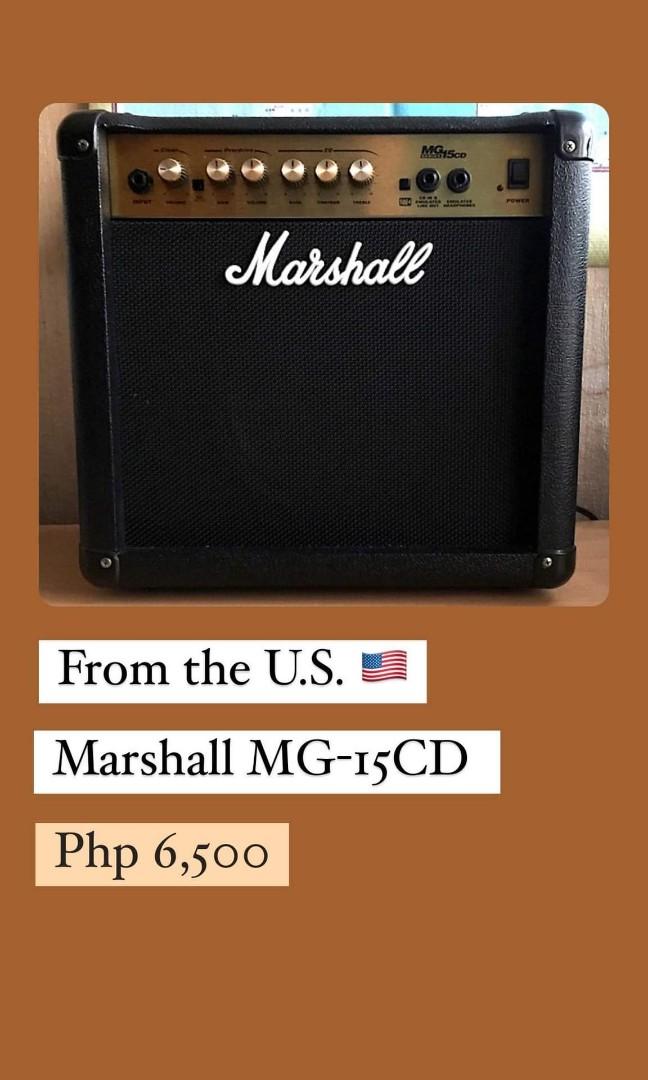 Marshall MG-15 CD Amplifier, Audio, Soundbars, Speakers \u0026 Amplifiers on  Carousell