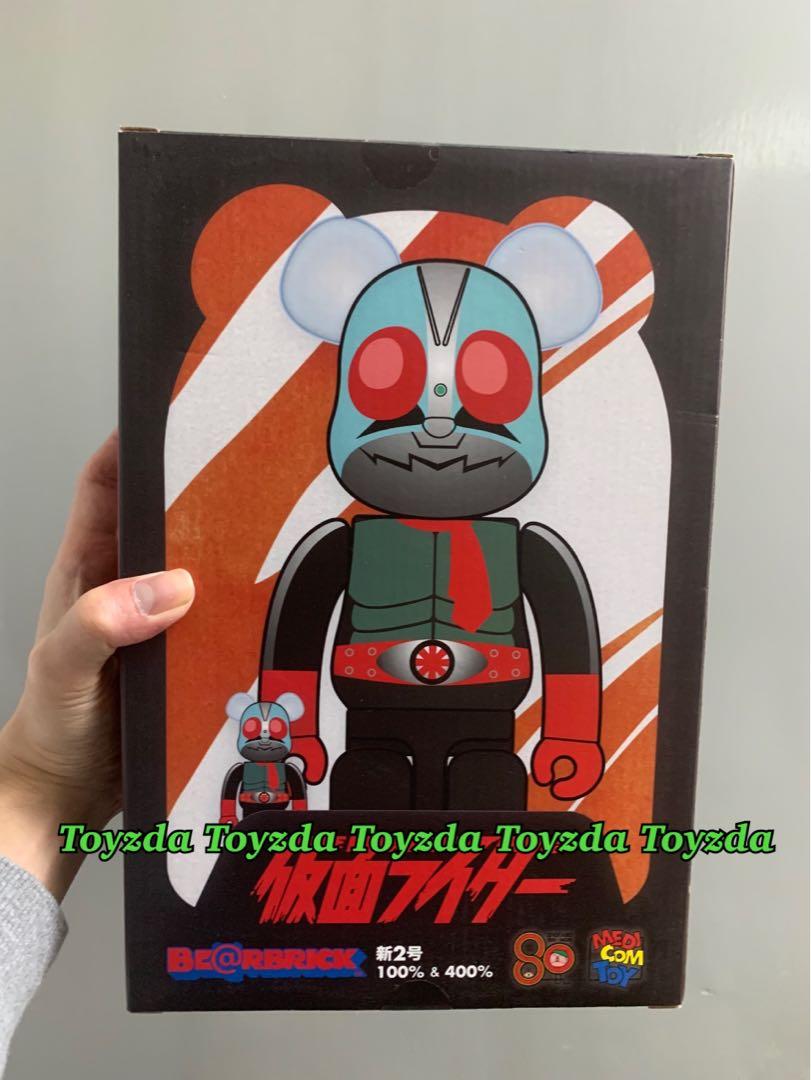 Medicom 仮面2号新2號幪面超人Kamen Rider 400% + 100% bearbrick be
