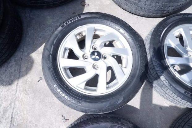 Mirage stock mags and tires, Car Parts & Accessories, Mags and Tires on ...