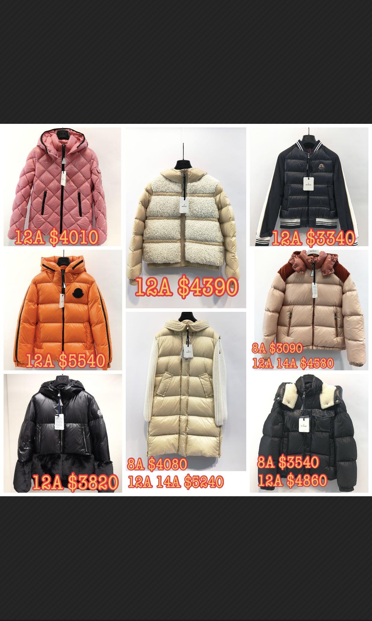 Moncler SIZE 8 12 14 3340 5540 Carousell