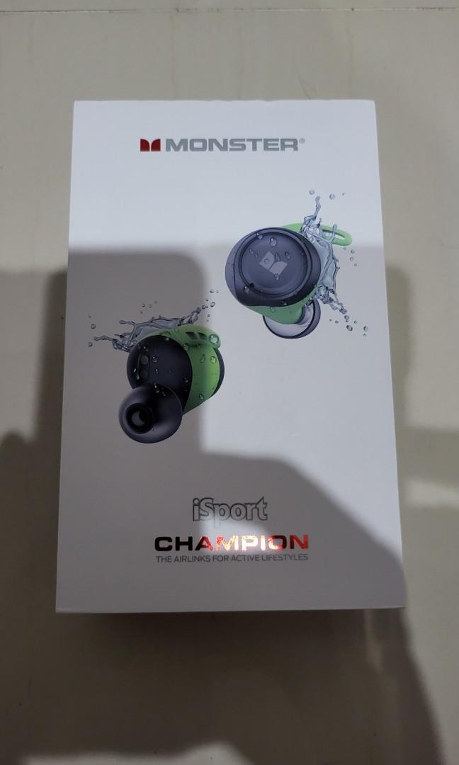 Monster isport champion deals true wireless earbuds