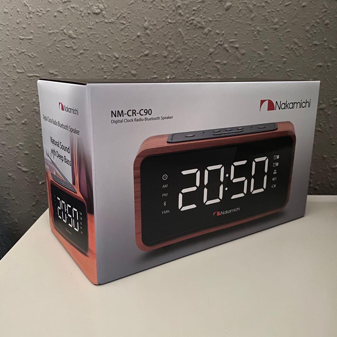 Nakamichi Digital Clock Radio Bluetooth Speaker, Furniture & Home