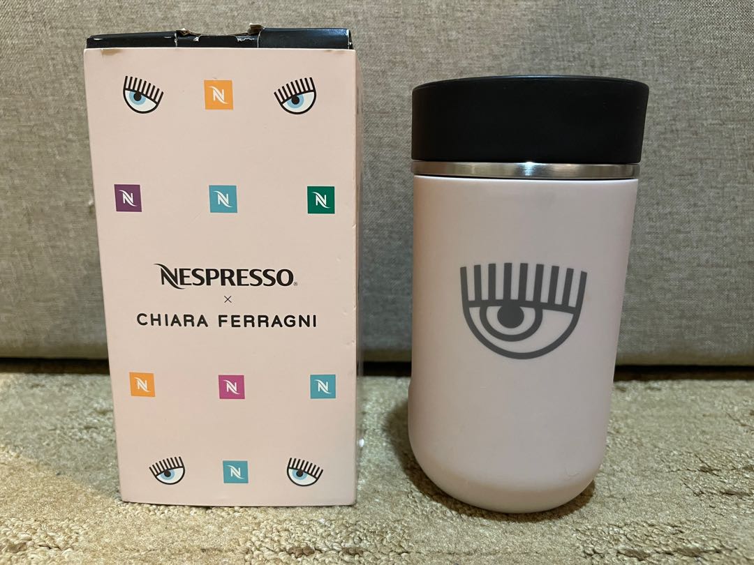 Nespresso x Chiara Ferragni Nomad Travel Mug, Furniture & Home Living