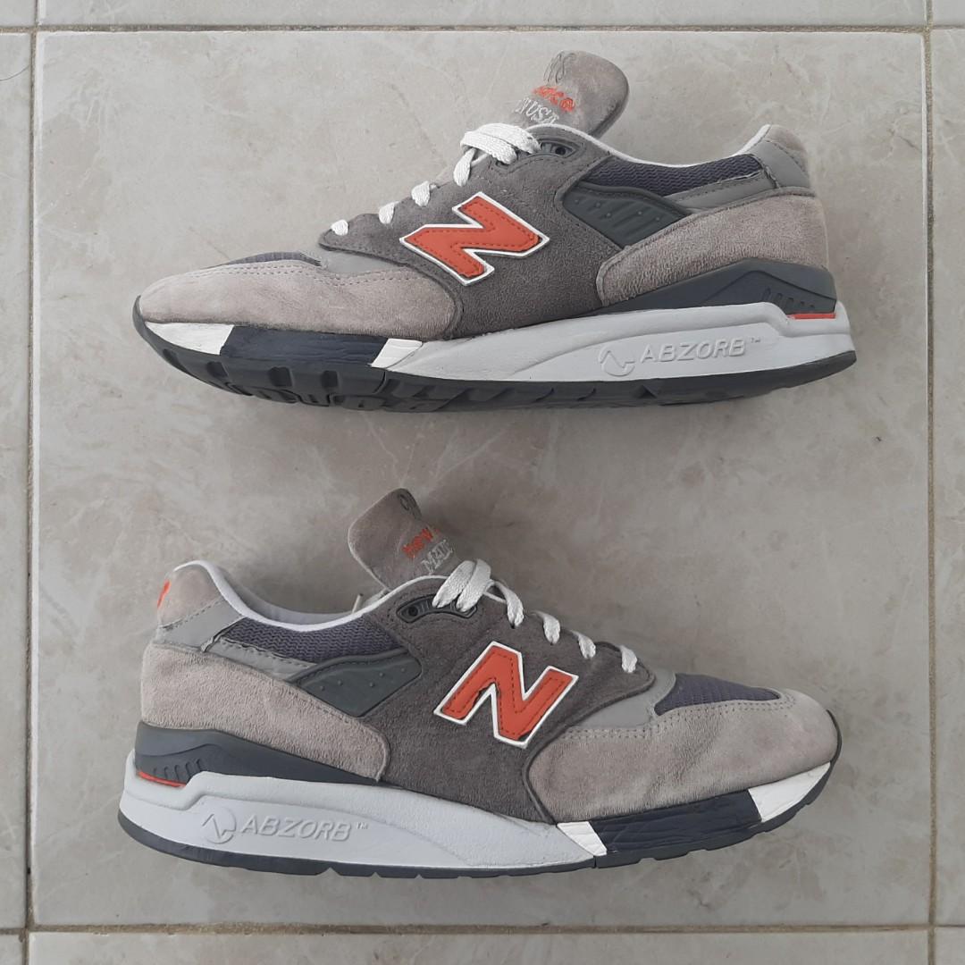 New balance clearance 998 grey orange