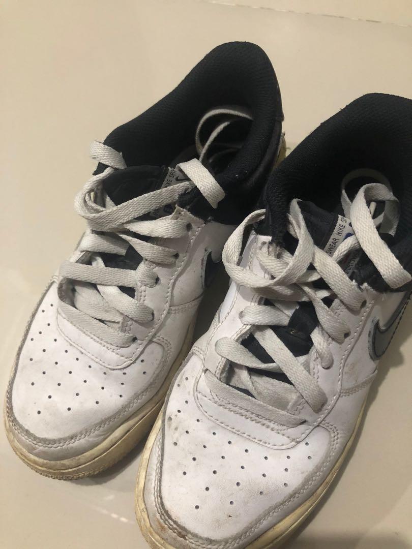 nike air force low nba white black