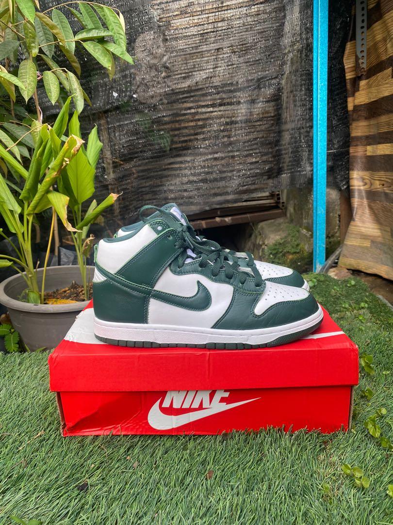 Nike Dunk High Spartan Green, Men's Fashion, Footwear, Sneakers on Carousell