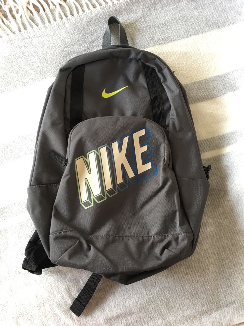 Nike Grey Backpack, Men's Fashion, Bags, Backpacks on Carousell