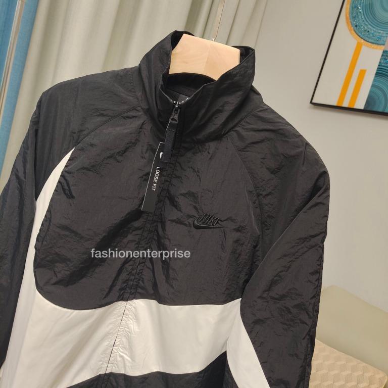 Nike sportswear swoosh online woven full zip jacket