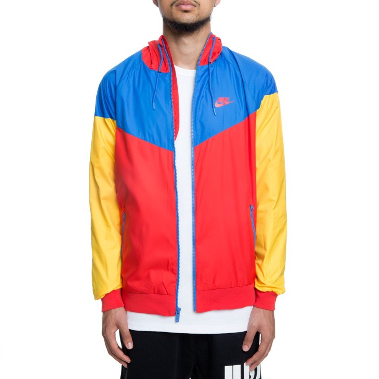 Red yellow and blue nike windbreaker discount