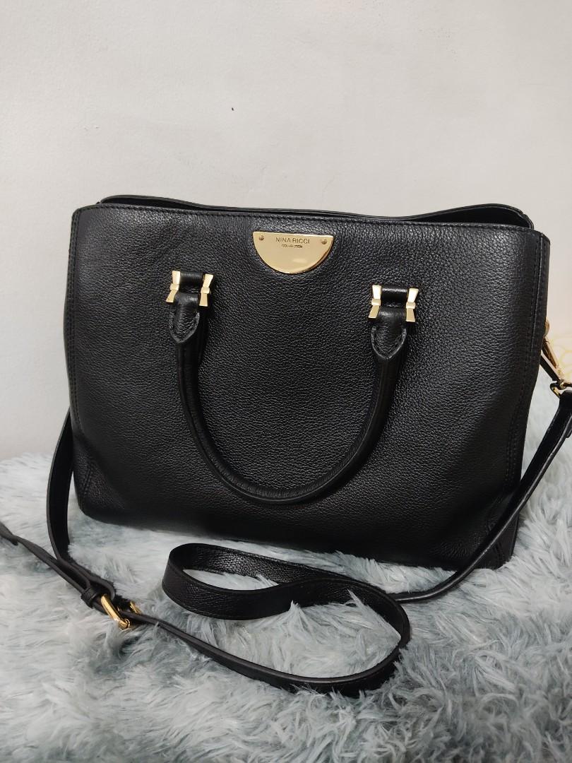 NINA RICCI TWO WAY BAG (Category: Shoulder Bags) located in Santa Rosa. Submitted by beyond_worthy (Listing ID 1144847039, Image 1). Description: no flaws to discuss genuine leather very good hardwares very clean interior **we can do shopee checkout or any courier.