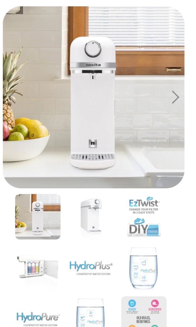 Novita Countertop Water Purifier NP330, TV & Home Appliances, Kitchen