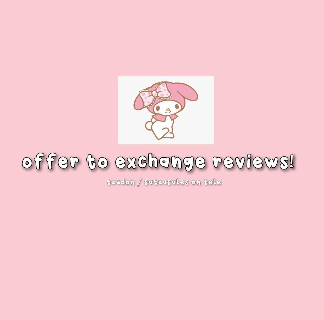 offer to exchange feedback!, Announcements on Carousell