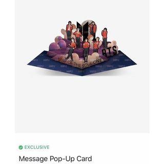 [OFFICIAL] BTS MAP OF THE SOUL ON:E SPECIAL MERCH MESSAGE POP-UP CARD