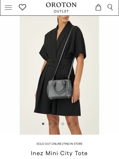 Oroton Inez Mini City Tote, 名牌, 手袋及銀包- Carousell