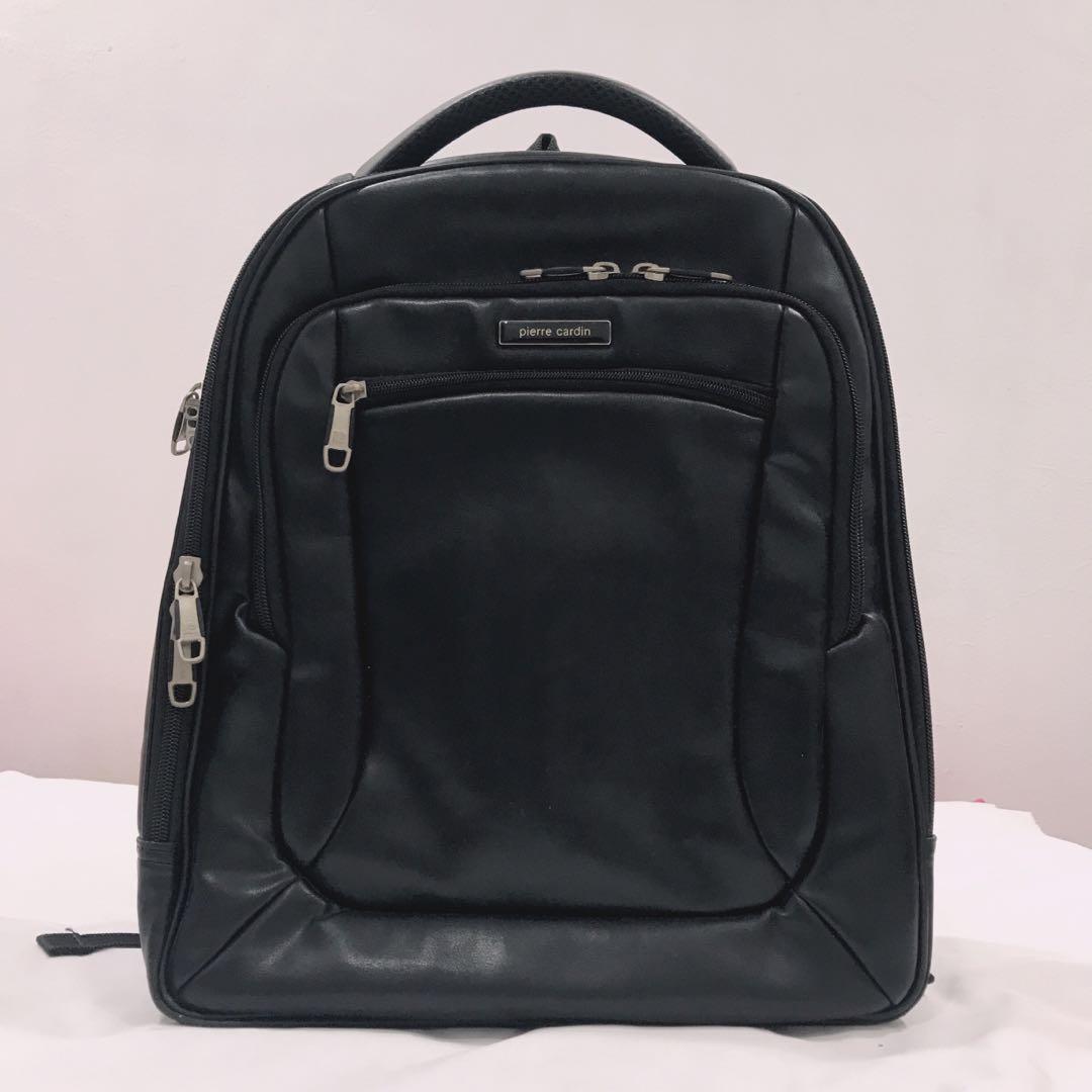Pierre cardin hotsell leather laptop bag