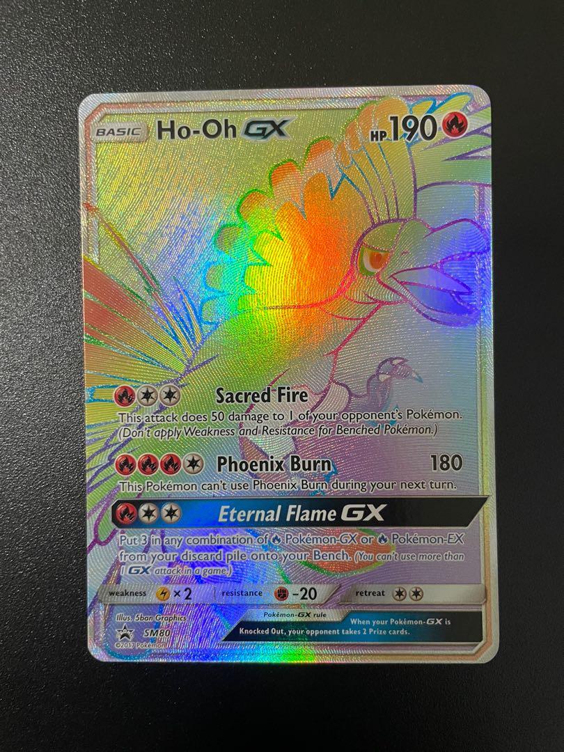 Pokemon TCG Ho-Oh GX - SM80 - Hyper Rare Promo Pokemon Sun & Moon Promos  Pokemon card, Hobbies & Toys, Toys & Games on Carousell