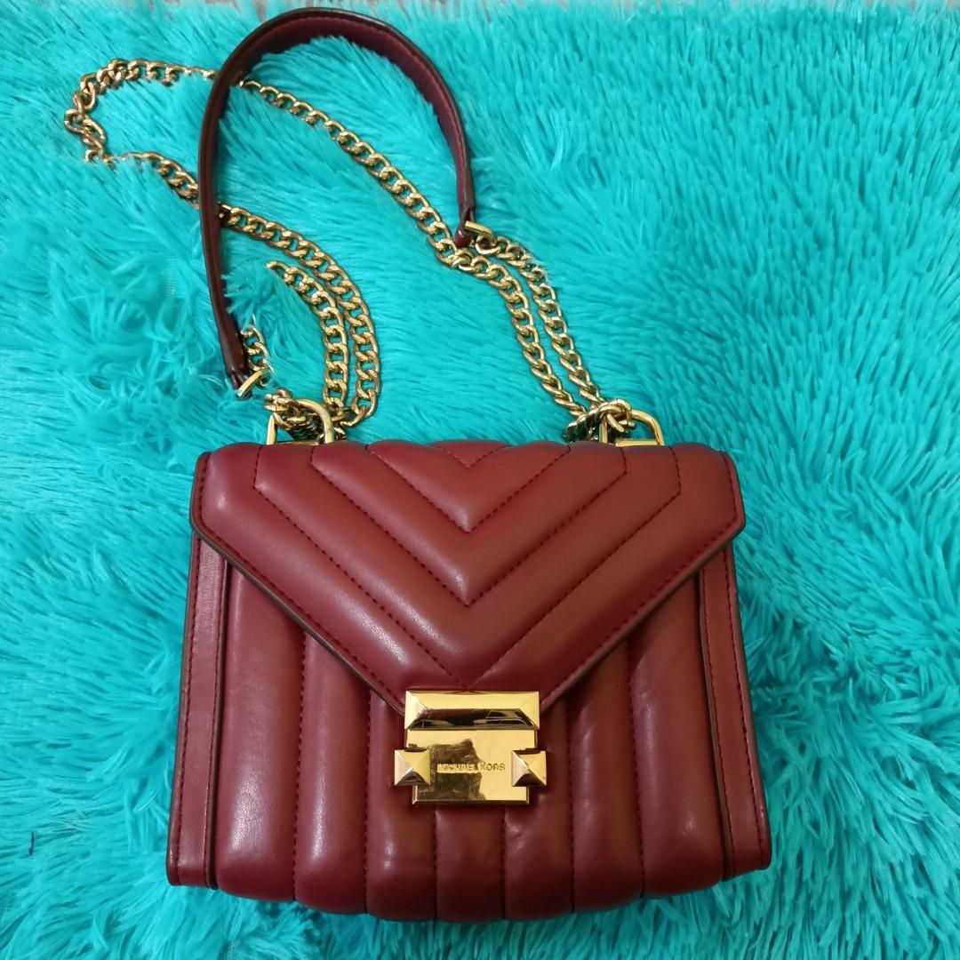 Preloved Burgundy Whitney Michael Kors Small