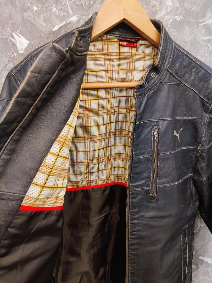 Puma leather jacket price outlet
