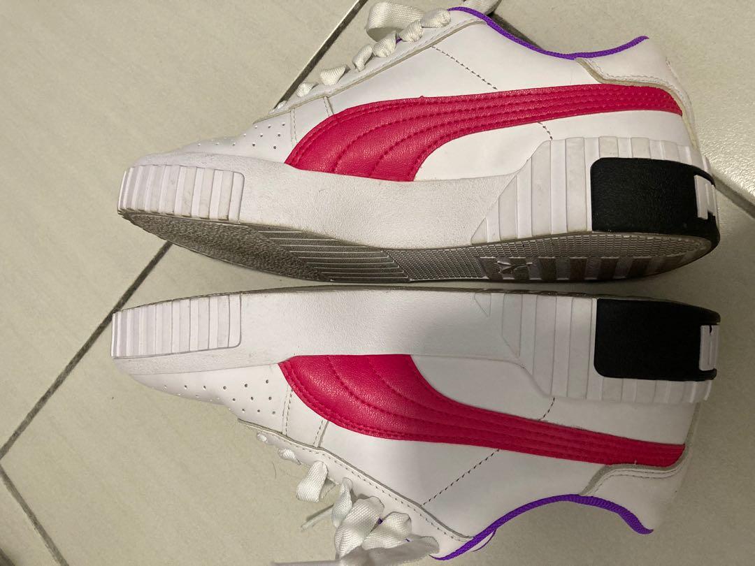 Puma Womens WMNS Cali Chase White White Nrgy Rose Sneakers Shoes
