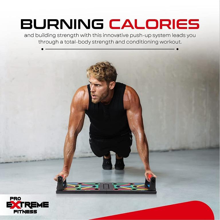 Push-up Boards 12 in 1 push up board system, Foldable portable push-up ...