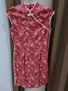 Qipao red gold