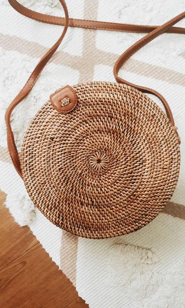 Rattan Bag, Women's Fashion, Bags & Wallets, Beach Bags on Carousell