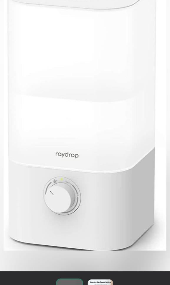 Raydrop Ultrasonic Air Room Humidifier (Category: Air Purifiers & Dehumidifiers) located in Pasay City. Submitted by meostore (Listing ID 1144762027, Image 1). Description: 😃😁 PLEASE READ CAREFULLY 🛒 ✅ Good Condition ✅ 110V AND NEEDS STEP DOWN TRANSFORMER (SEE PICTURE FOR WATTAGE) ✅ US QUALITY AND BRAND ✅ WITH BOX ✅ NO ISSUE UNLESS STATED IN THE POST ‼️ PM FOR MORE DETAILS ‼️.