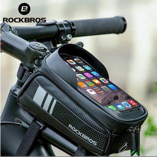 ROCKBROS B70 6.2inch Bike Phone Bag Touch Screen Phone Case Hard Shell Bike Top