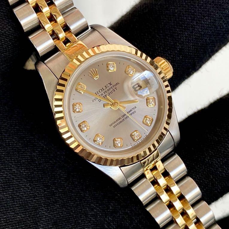 Rolex Lady Datejust Grey Diamond Dial 