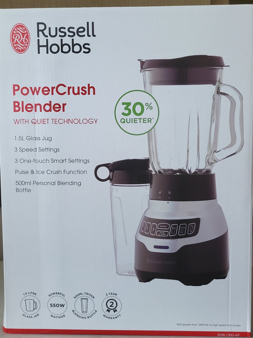 Russell Hobbs Powercrush blender, TV & Home Appliances, Kitchen Appliances, Juicers, Blenders