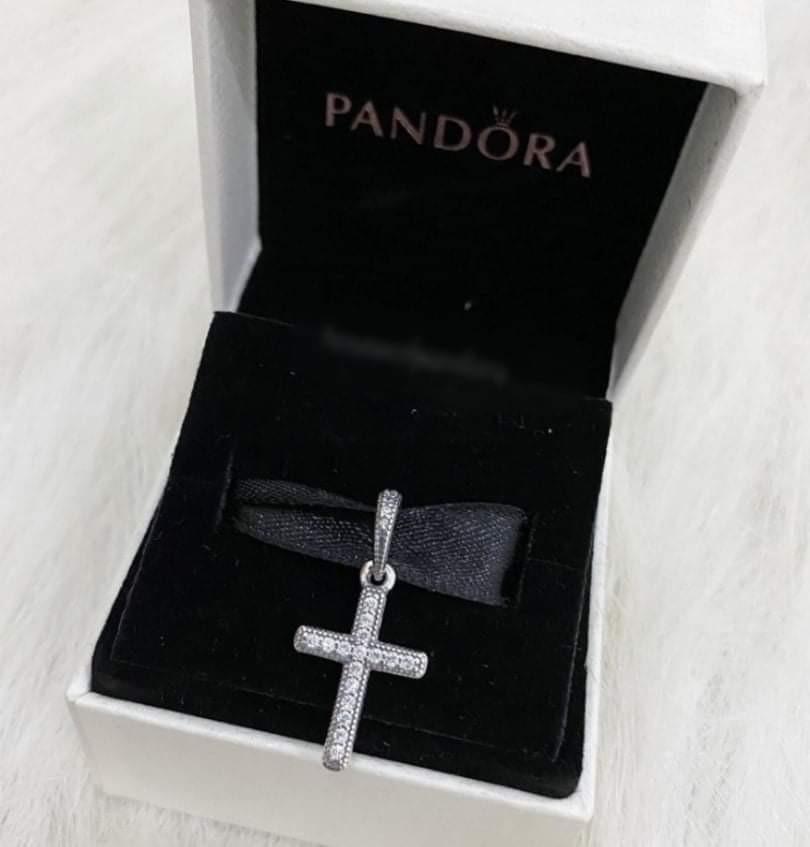 AUTHENTIC PANDORA CROSS PENDANT CHARM 